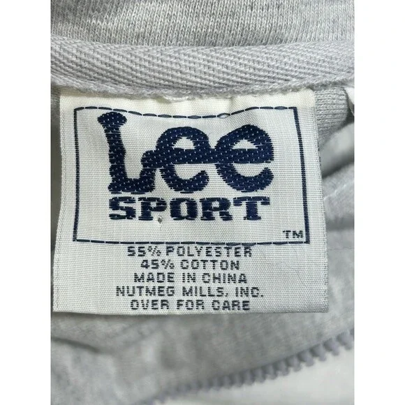 RARE! Vtg. LEE SPORT I Climbed the Great Wall of China Sweatshirt XL Men 1/4 Zip - Picture 14 of 16